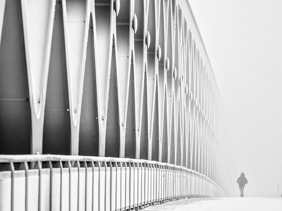Bridge In Fog Photograph by Rudolf Baranovi?