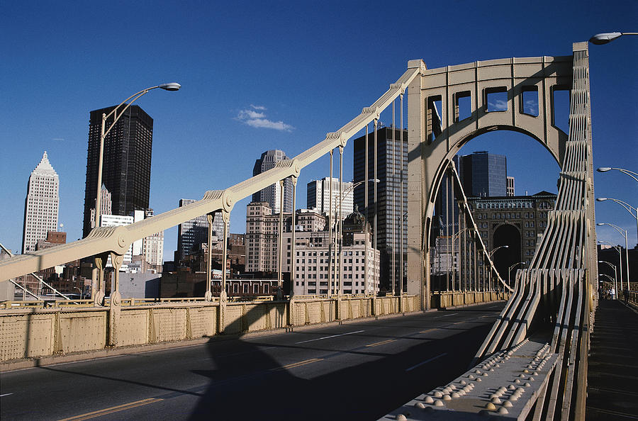 Bridge In Pittsburgh Photograph by Jack Hollingsworth