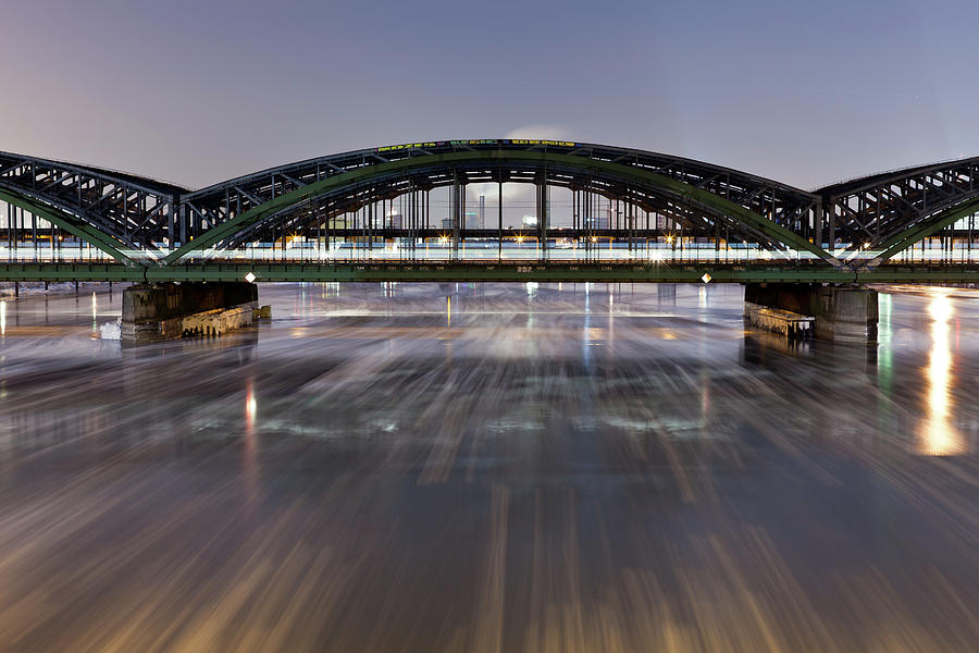 Bridge In The Hamburg Harbour With Photograph by Mf-guddyx