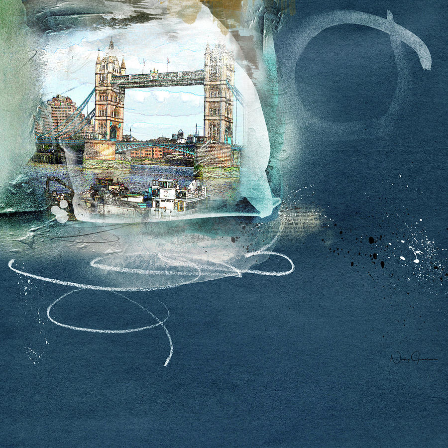 Bridge of Reflections Digital Art by Nicky Jameson
