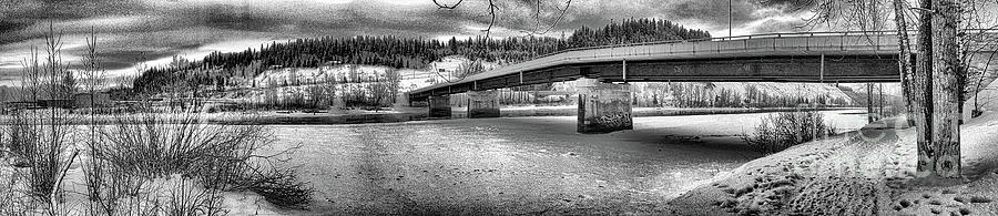 Bridge Over Frozen Waters Photograph by Vivian Martin