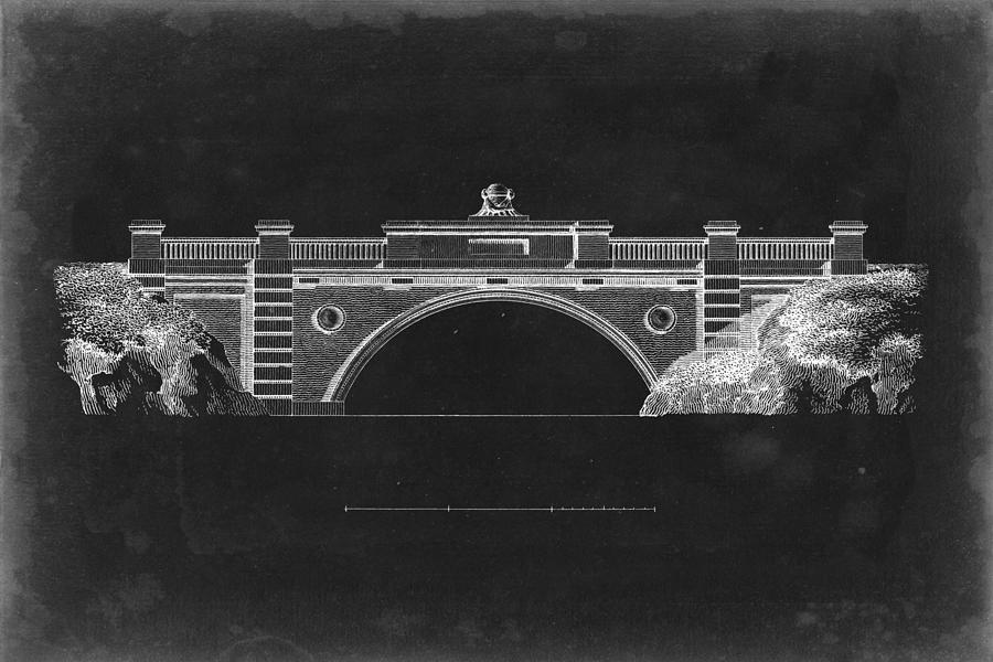 Architecture Painting - Bridge Schematic II by Vision Studio