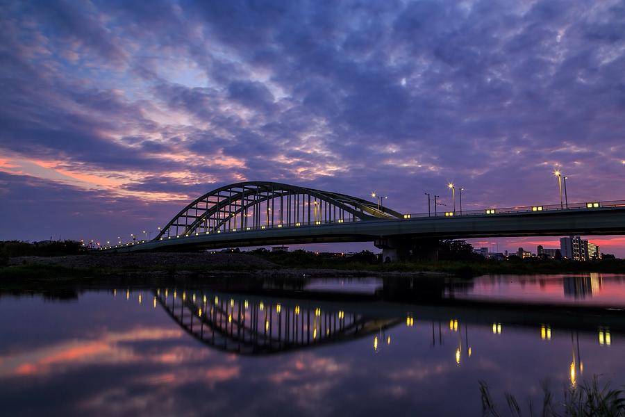 Bridge Silhouette After Sunset Photograph by Kiyoto Sekimoto