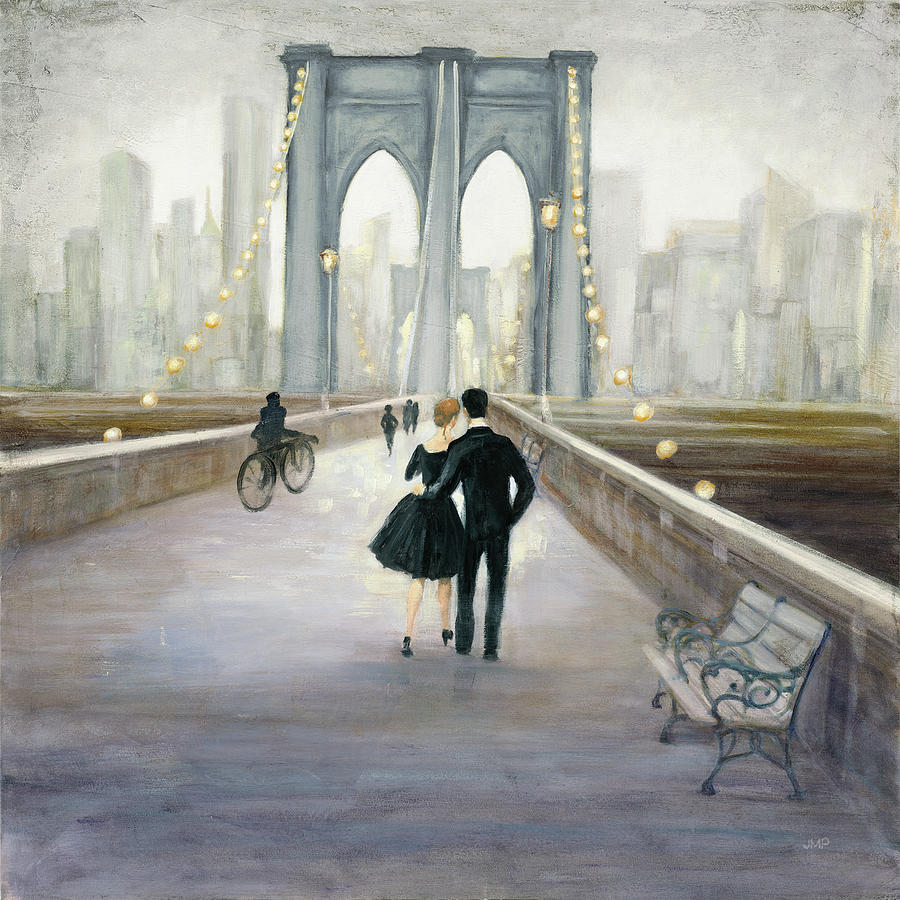 Brooklyn Bridge Painting - Bridge To Ny V.2 by Julia Purinton