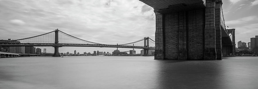 Bridges Across East River, Nyc Digital Art by Olimpio Fantuz