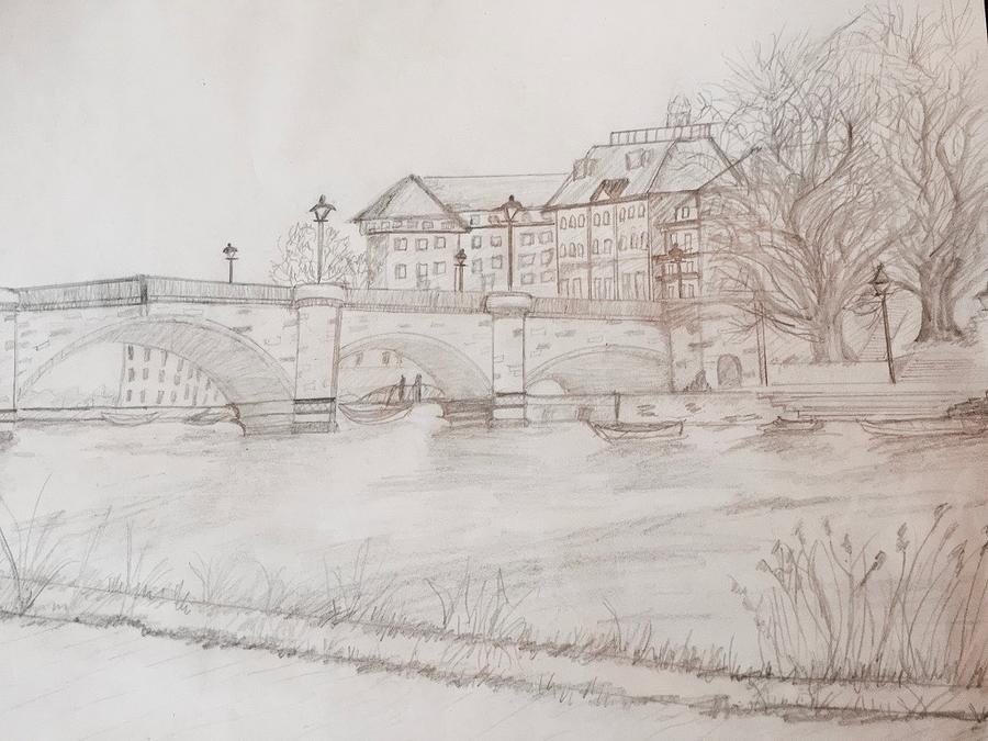 Bridges of Amsterdam Drawing by Jo Ann Salwei - Fine Art America