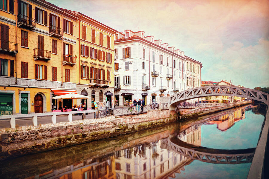 Bridges Of Naviglio Grande Milan Italy Photograph By Carol Japp