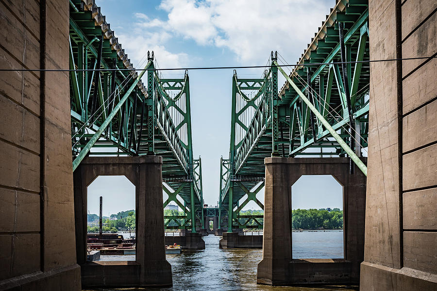 Bridges Over the Mississippi River Photograph by Anthony Doudt