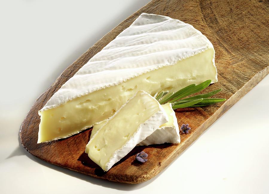 Brie On A Chopping Board Photograph by Foodfoto Köln | Fine Art America