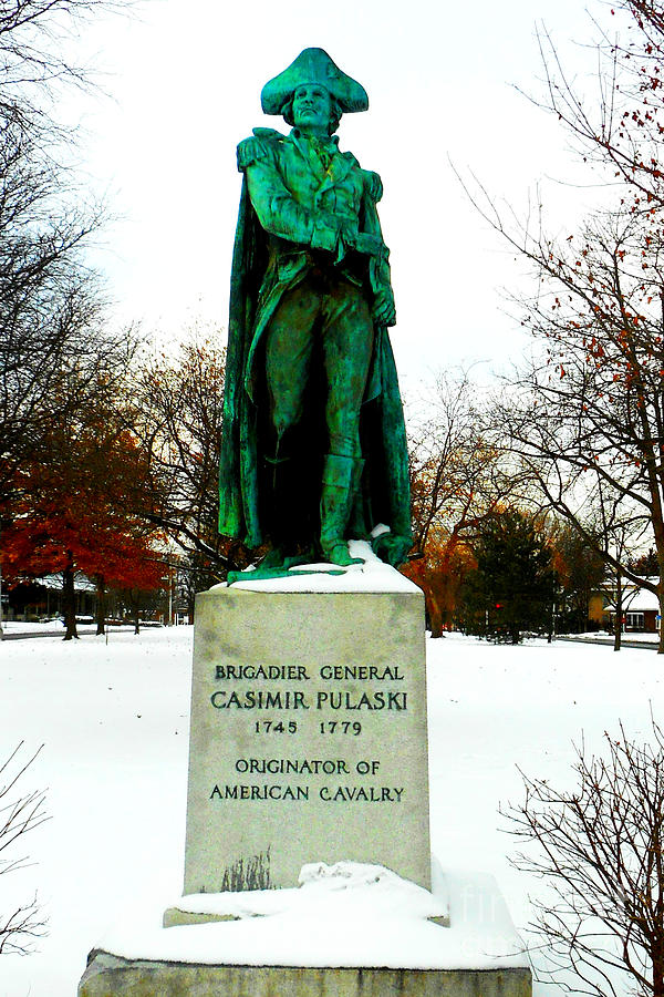 Brigadier Casimir Pulaski Statue Utica New York Photograph by Peter Ogden
