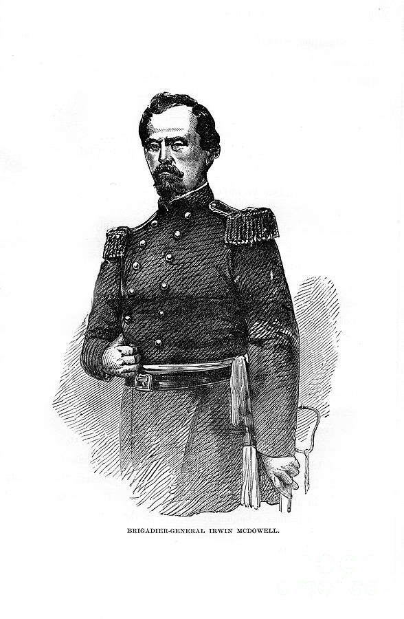 Brigadier-general Irvin Mcdowell Drawing by Print Collector