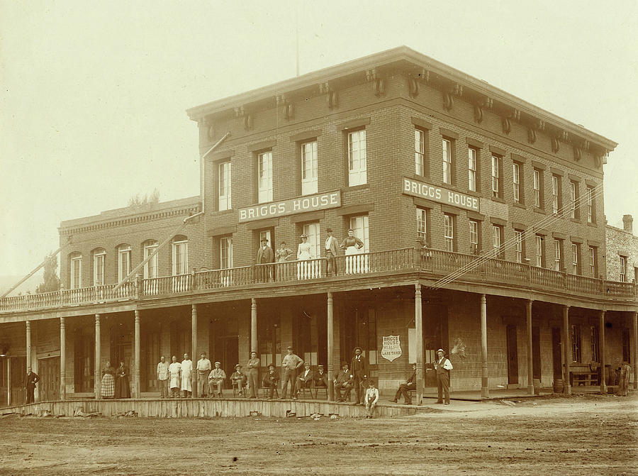 Briggs Hotel/ Stage Stop, Carson, Nevada, Ca. 1890S. Painting by