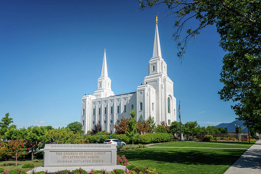 Brigham City Mormon Temple Photograph by Dave Koch