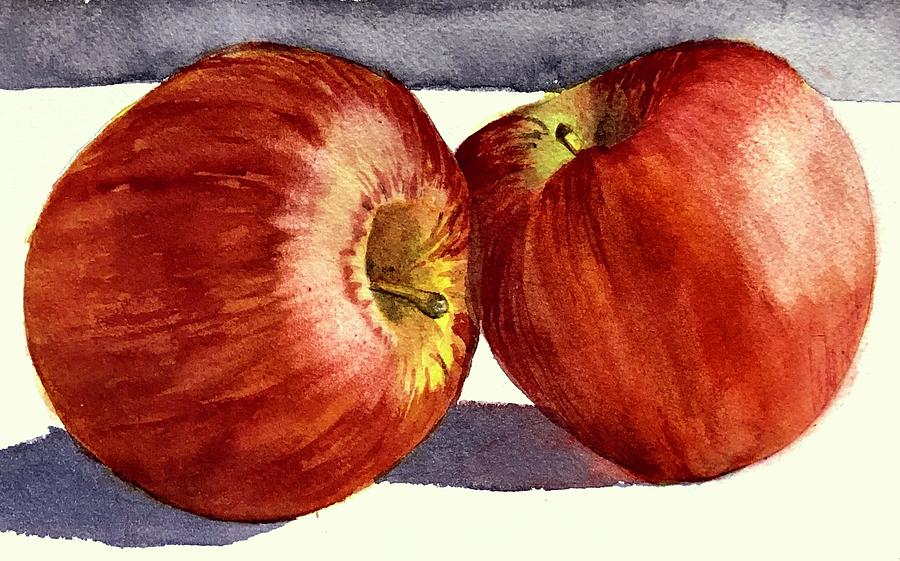 Apple Painting - Bright and Shiney by Nicole Curreri