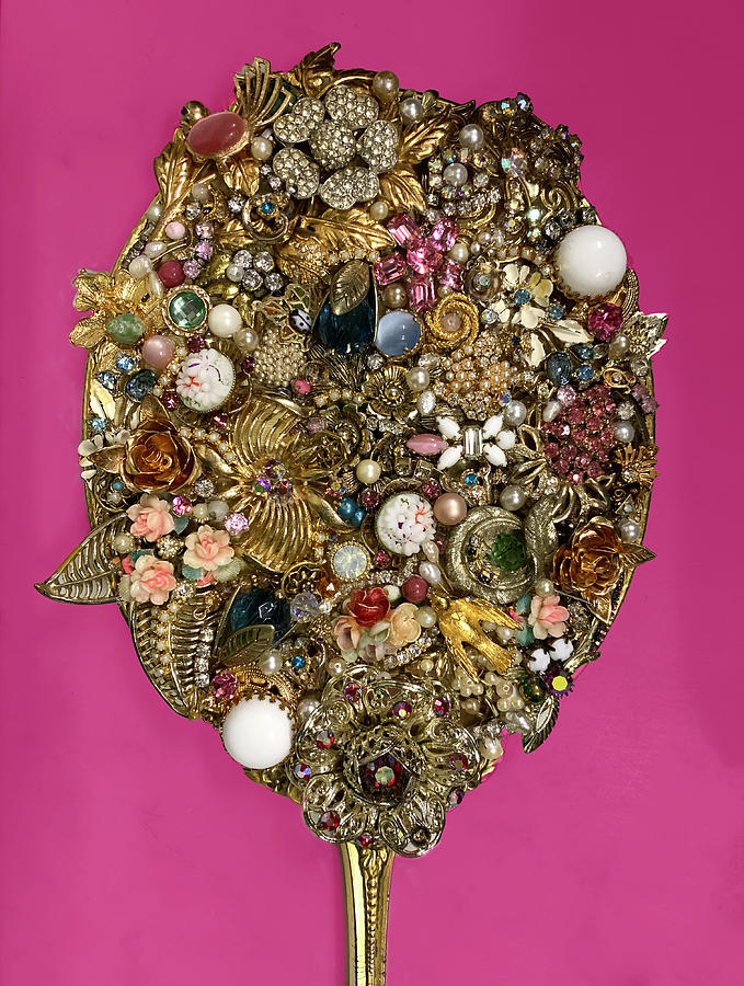 Bright Bejeweled Mirror Photograph by Marilyn Hunt