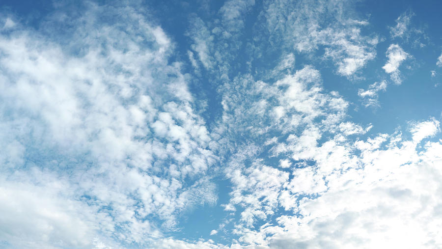 Bright Blue Sky With White Clouds Photograph by Phototiger