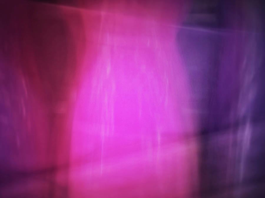Bright blurred abstract color streaks of pink and purple Photograph by Teri Virbickis