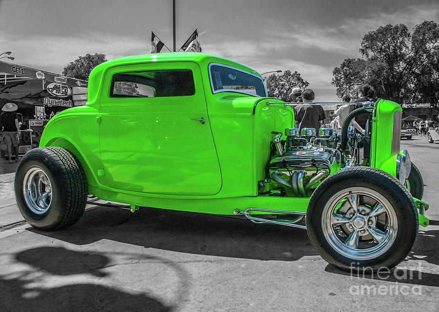 Bright Green Ford Photograph by Tony Baca - Fine Art America