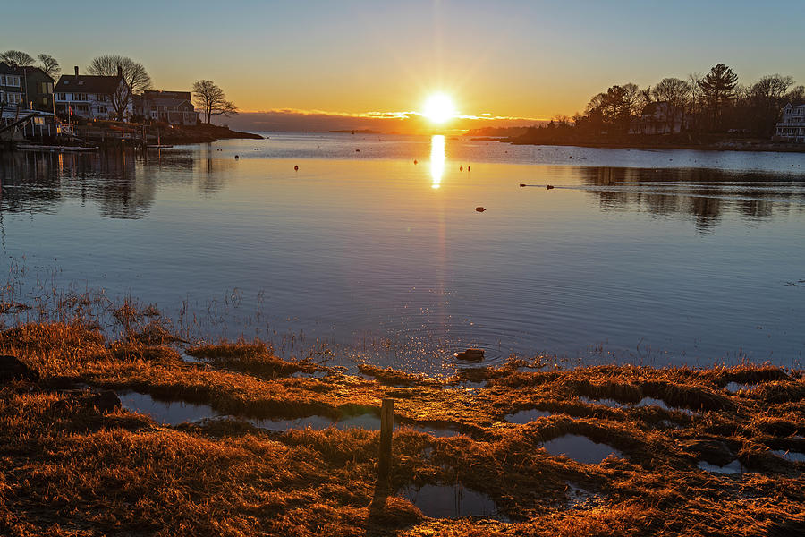 Bright Juniper Cove Sunrise Salem MA Photograph by Toby McGuire