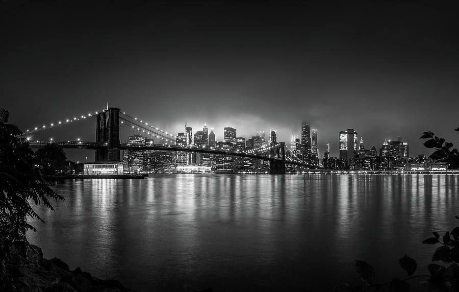 Brooklyn Bridge Photograph - Bright Lights of New York by Nicklas Gustafsson