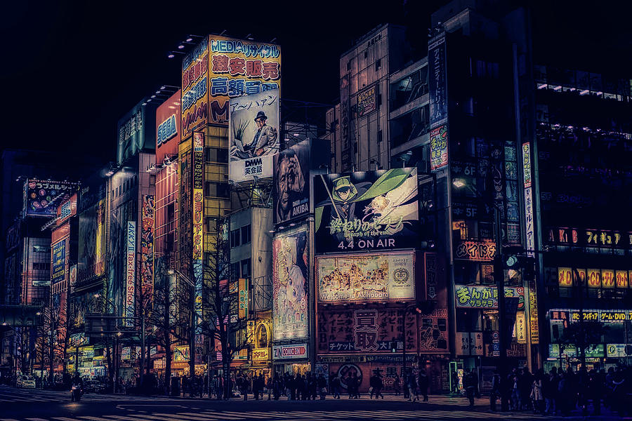 Bright Lights Of Tokyo Photograph by Mountain Dreams - Fine Art