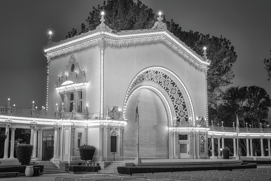 Bright Night Organ Pavilion Photograph by Joseph S Giacalone