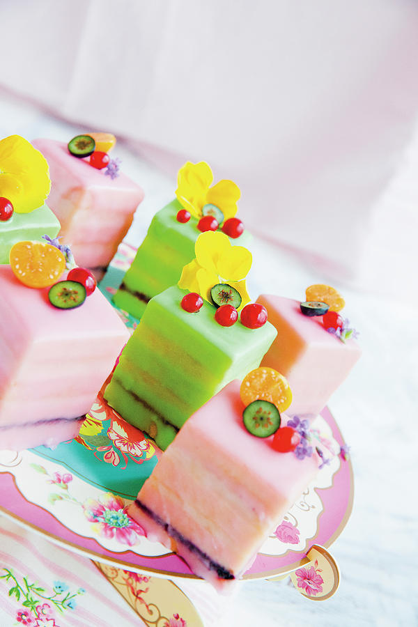 Brightly Coloured Petit Fours Photograph by Tre Torri