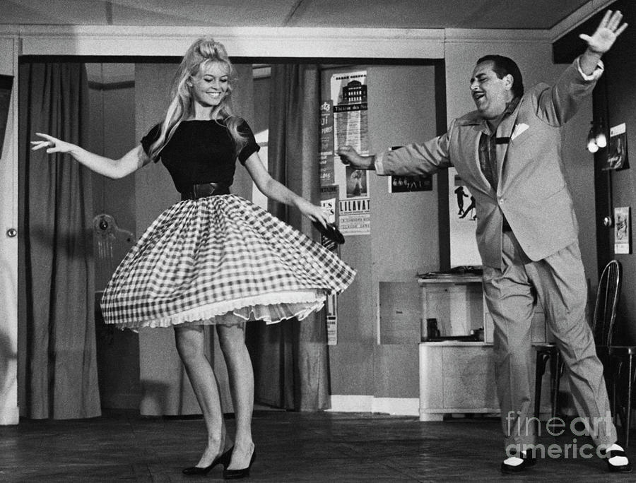 Brigitte Bardot Dancing In Wide Skirt Photograph by Bettmann