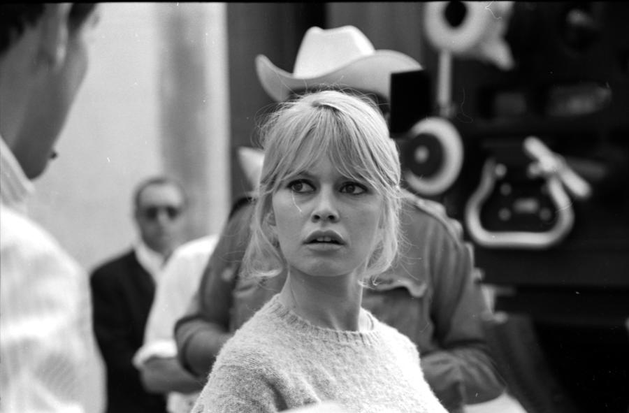 Brigitte Bardot Looking At Fellow Cast Photograph By Don Ornitz Fine Art America