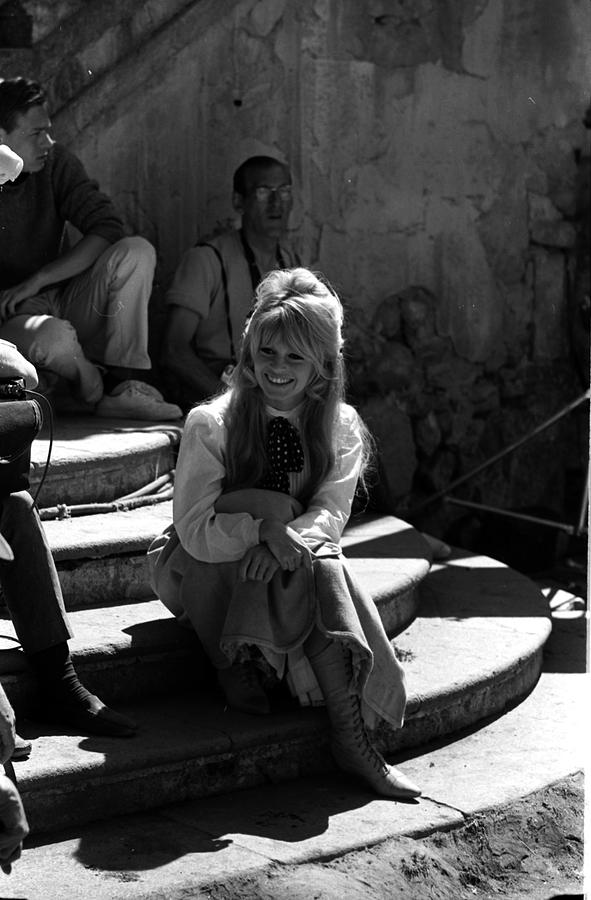 Brigitte Bardot Smiling On The Set Photograph by Don Ornitz - Fine Art ...