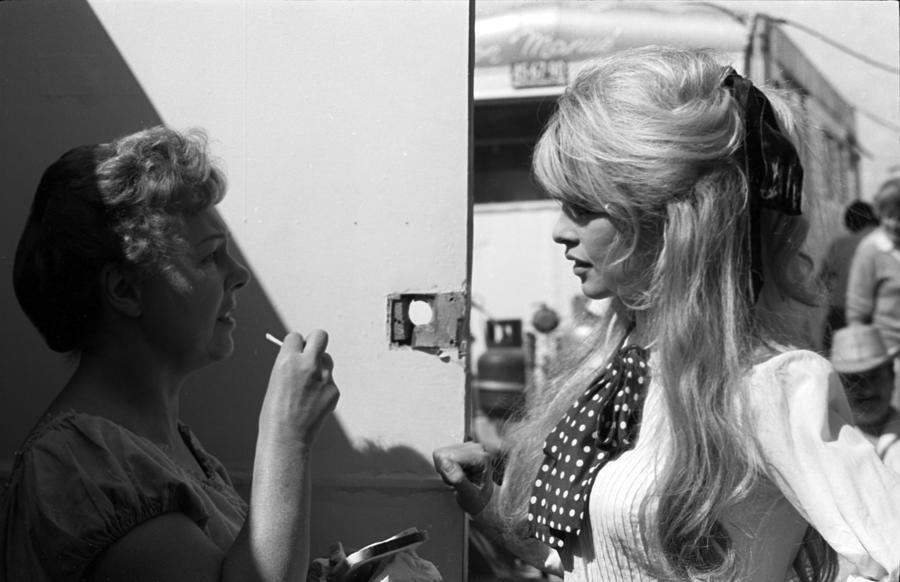 Brigitte Bardot Talking With A Crew Photograph By Don Ornitz Fine Art America