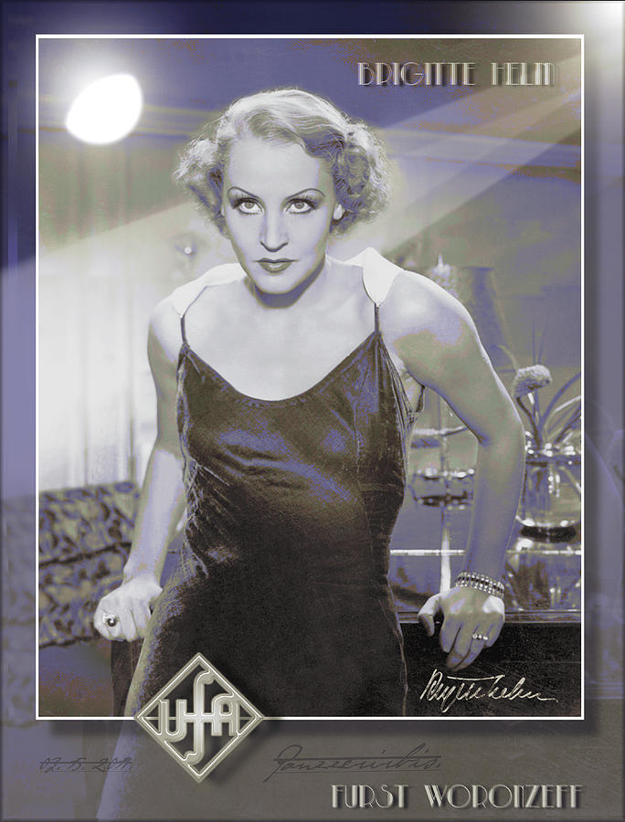 Brigitte Helm. Furst Woronzeff.1934. Digital Art by Igor Panzzerirbis Pilshikov
