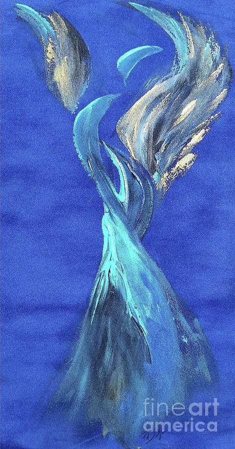 Brilliant Blue Dancer Painting By Tracy Delfar Pixels   Brilliant Blue Dancer Tracy Ann Delfar 