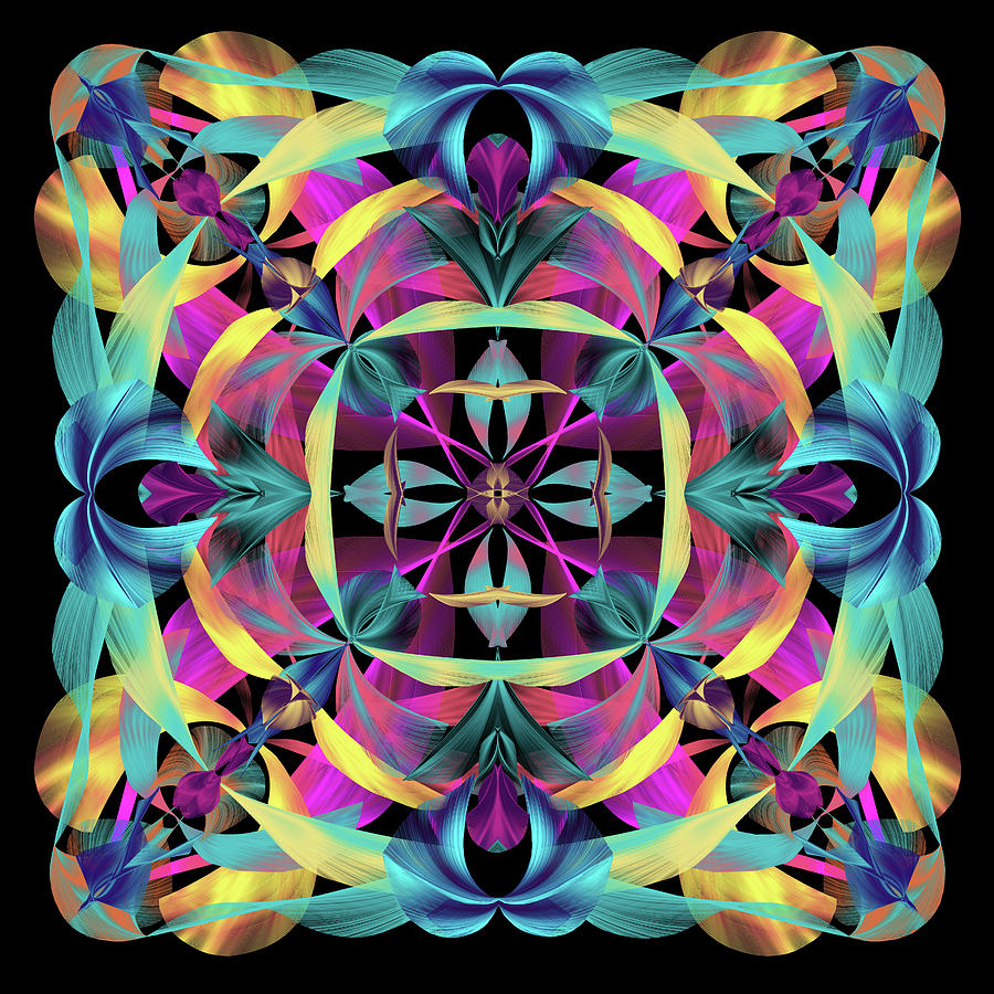 Mandala Digital Art - Brilliant  Lights Mandala by Grace Iradian