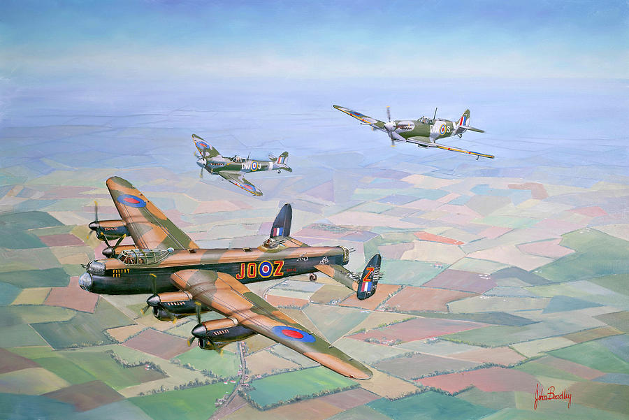 Planes Painting - Bringing Home The Straggler by John Bradley