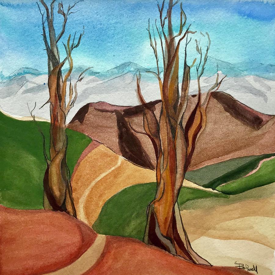 Bristlecone Painting - Bristle Cone Pines by Lynne Bolwell