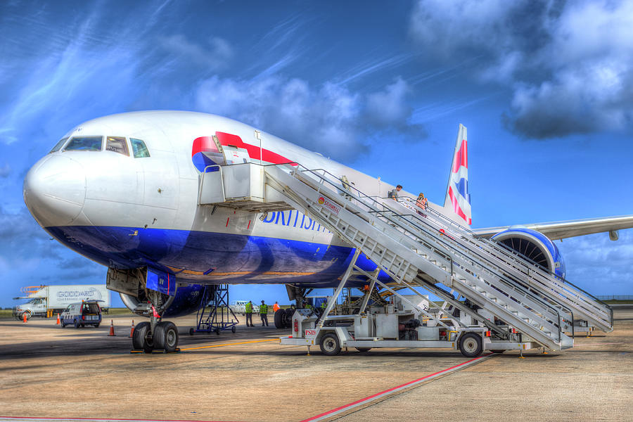 British Airways Boeing 777 Barbados Photograph by David Pyatt