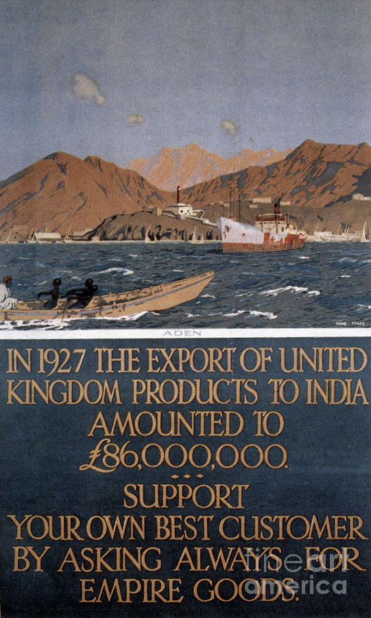 British Empire India Poster Photograph by Granger