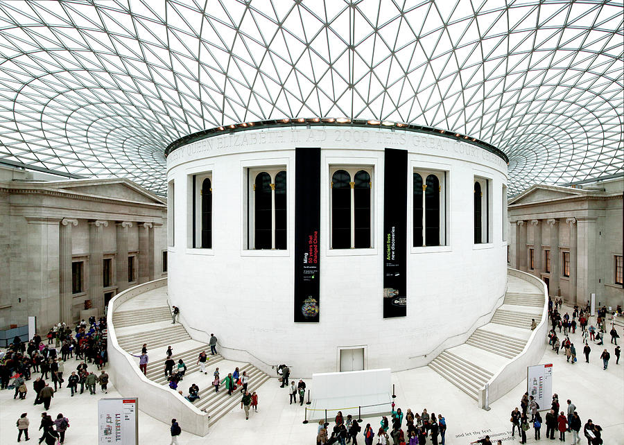 British Museum, London, England Digital Art by Davide Erbetta