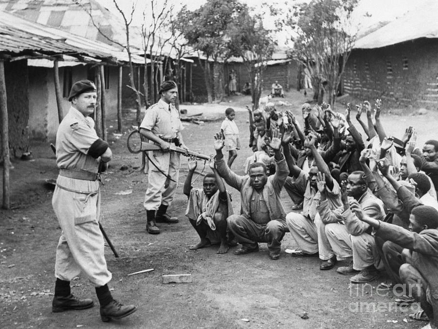 British Police Guarding Mau-mau Suspects Photograph by Bettmann
