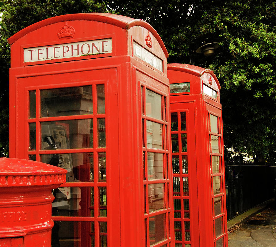 British Red Telephone Boxes And Post Box Photograph by Lyn Holly Coorg