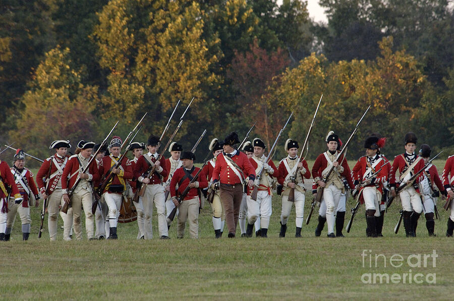 British Drawing - British Release Reenactment At Yorktown Battlefield, Virginia by American School