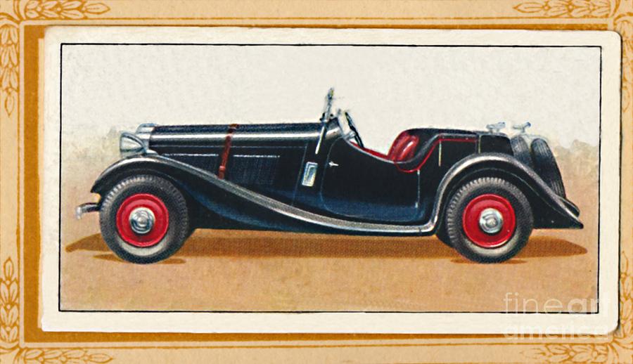 British Salmson 20-90 Sports Drawing by Print Collector