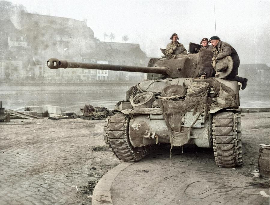 how did they make tanks for the.movie battle of the bulge?