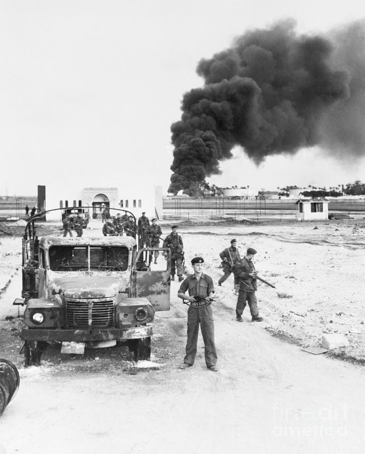 British Troops Moving Through Port Said Photograph by Bettmann