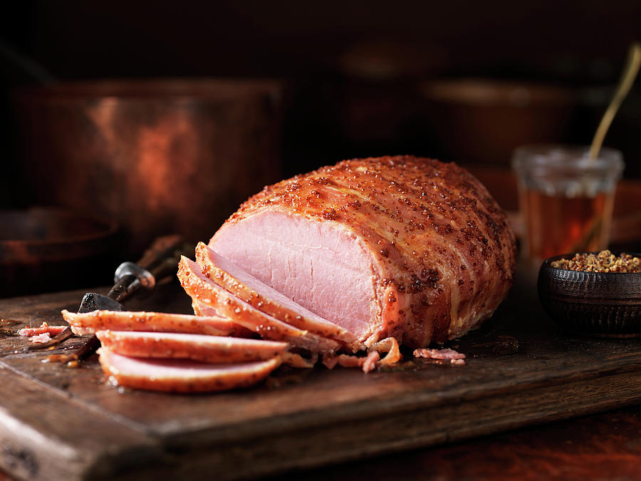 British Wildflower Honey And Wholegrain Mustard Gammon Digital Art by