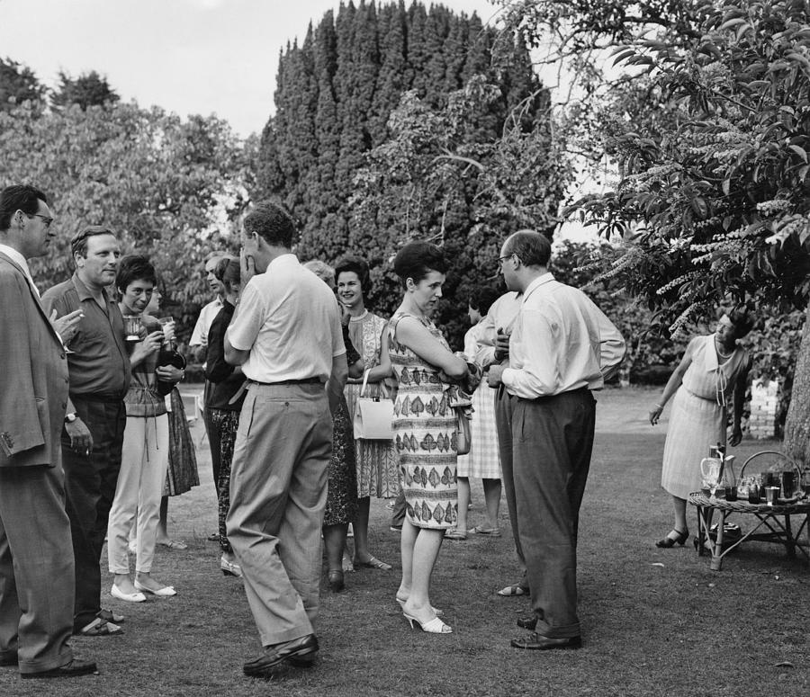 Brittens Garden Party Photograph by Erich Auerbach