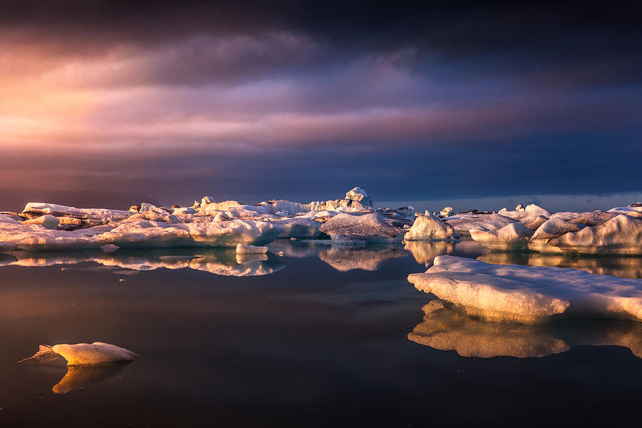 Brning Ice Photograph by Aurel Manea