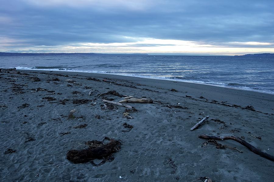 Whidbey Island Photograph - Broad View From An Empty Beach by Tom Trimbath