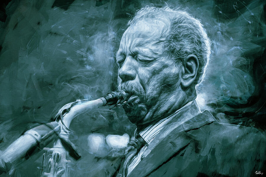Broadway Blues, Ornette Coleman Mixed Media by Mal Bray